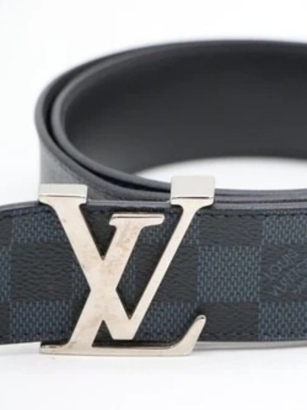 Louis Vuitton Ceinture LV Initial Belt Damier Cobalt Blue M9210 Size 90/36